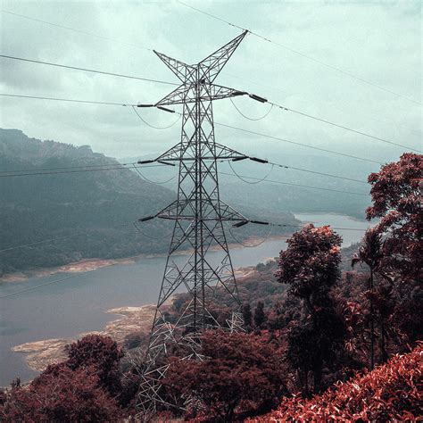 Electricity Pylon Steel Lattice Tower Photograph By Chaminda