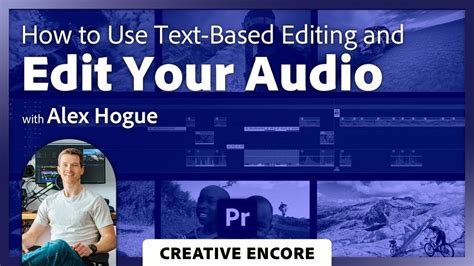 Creative Encore Working With Text Based Editing In Premiere Pro With