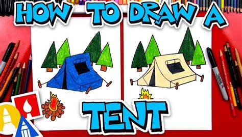 How To Draw A Tent Art For Kids Hub