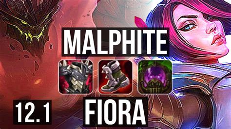 Malphite Vs Fiora Top M Mastery Games Na Diamond