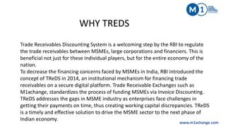 Treds Trade Receivables Discounting System M Xchange Ppt