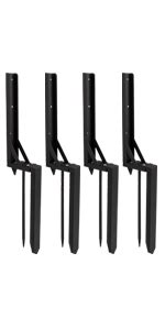 Chooglkj Pcs X Post Base Heavy Duty Fence Post Anchor Pergola