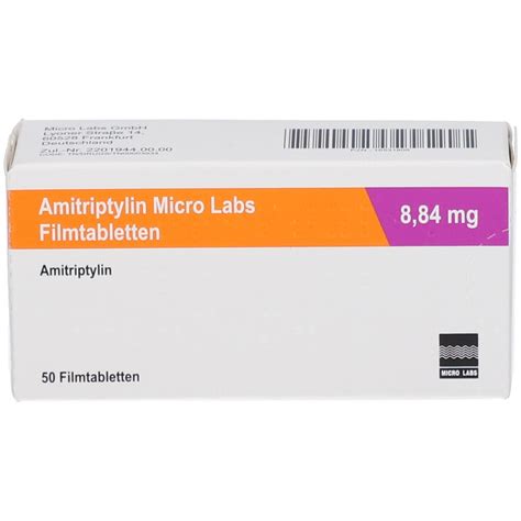 AMITRIPTYLIN Micro Labs 8 84 Mg Filmtabletten 50 St Mit Dem E Rezept