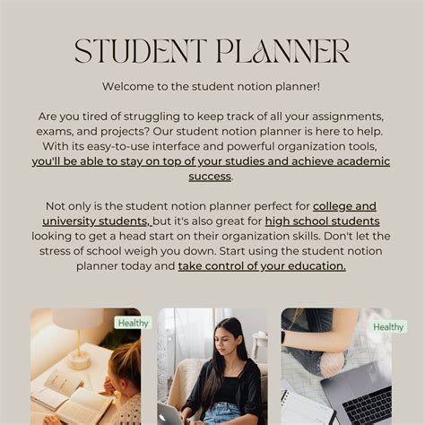 Notion Templates for Students School Notion Template Aesthetic Pomodoro ...