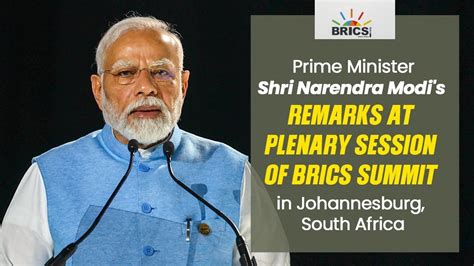 LIVE PM Modi S Remarks At Plenary Session Of BRICS Summit In