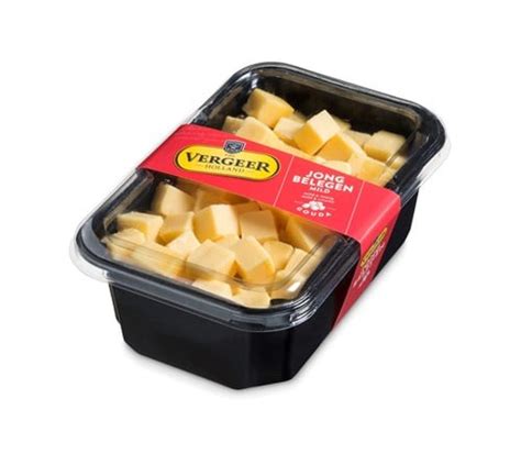 Vergeer Kaasblokjes Gouda Jong Belegen Kaas 48 165 Gr Kaas