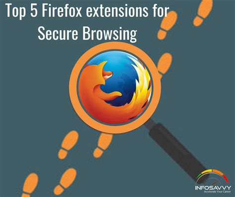 Top 5 Firefox Extensions For Secure Browsing Infosavvy Security And