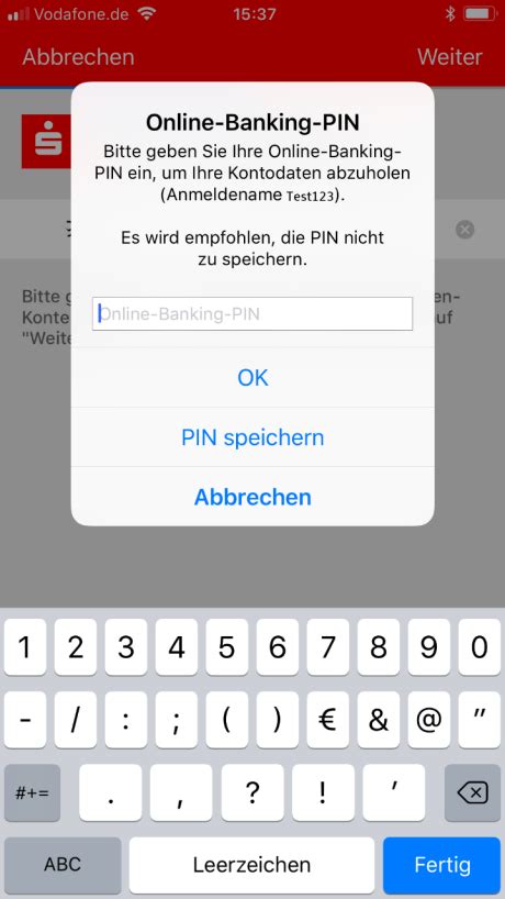 Android Anleitung Einrichtung Sparkassen App English