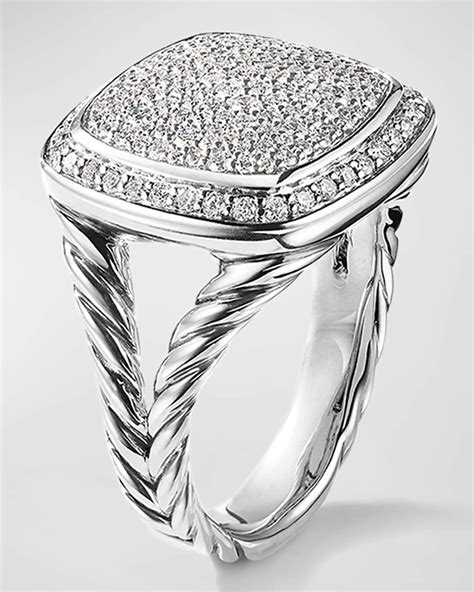 David Yurman 14mm Albion Pave Diamond Ring Neiman Marcus