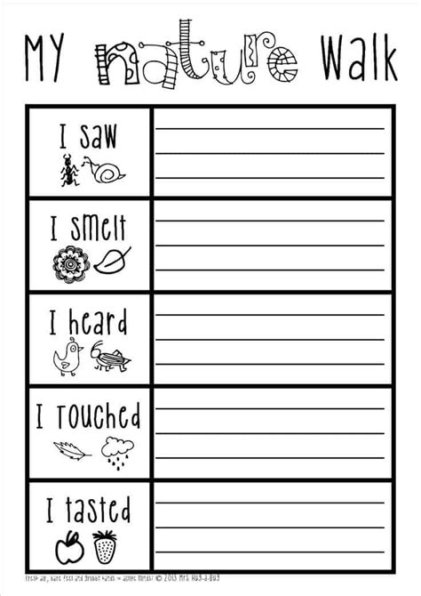 Free Nature Walk Printables - Printable Templates