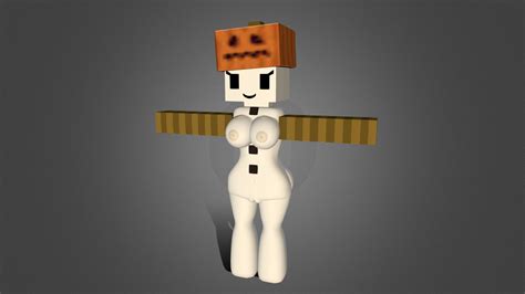 Snow Golem Girl Minecraft Download Free 3d Model By Moonify Moonifysfm [ed8896b] Sketchfab