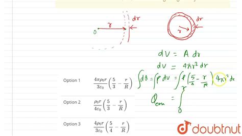 Let There Be A Spherically Symmetric Charge Distribution With Charge