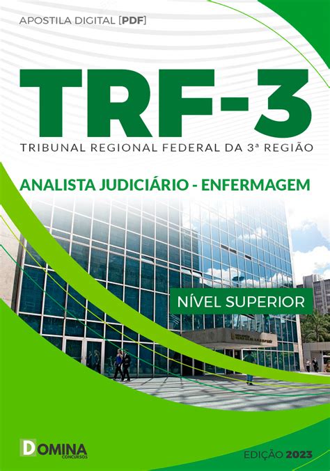 Apostila TRF 3ª 23 Analista Judiciário Enfermagem Domina