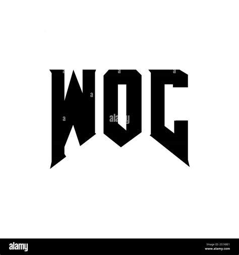 Woc Letter Logo Design For Technology Company Woc Logo Design Black