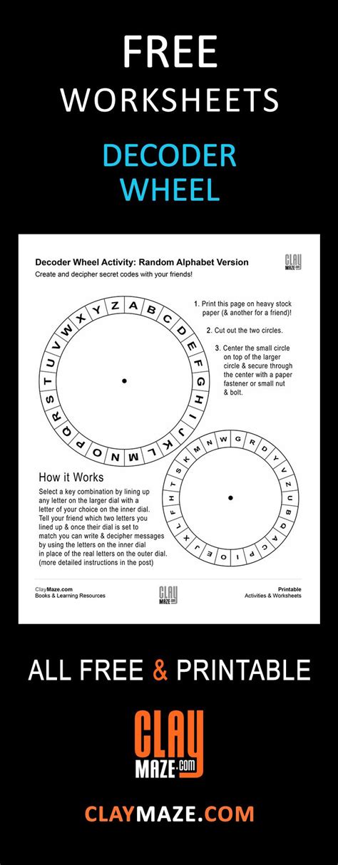 Printable Secret Decoder Wheel Printable Word Searches