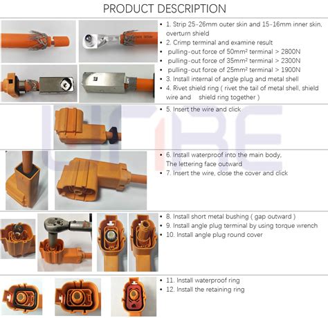 China HV Connector High Voltage Connector 1P Right Angle Socket