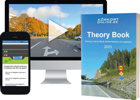 Theory Book Driving Licence Book Körkortsboken På Engelska 2023