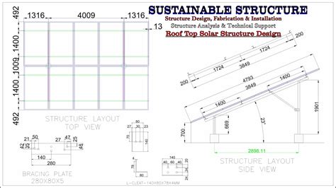 Roof Top Solar Structure Design And Calculation I Roof Top Solar