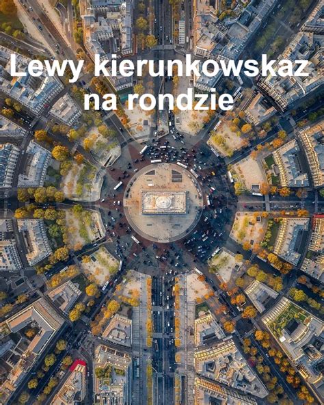 Lewy kierunkowskaz na rondzie Szkoła Jazdy ONESHOT