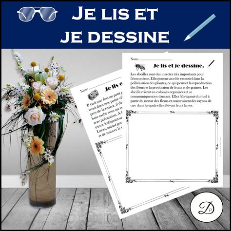 Je Lis Et Je Dessine 2 Textes Read And Draw Made By Teachers