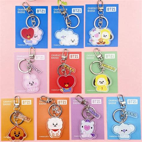 New Bt Coin Purse Kawaii Tata Chimmy Cooky Koya Cartoon Kpopita