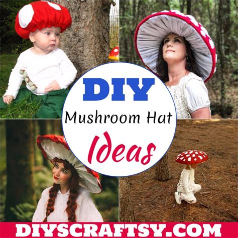 21 DIY Mushroom Hat Ideas For Everyone DIYsCraftsy