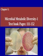 Chapter 5 Microbial Metabolic Diversity 1 Pptx Chapter 5 Microbial