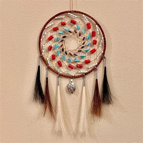 Native American Dreamcatcher Large Sage Blessed Smoked Buckskin