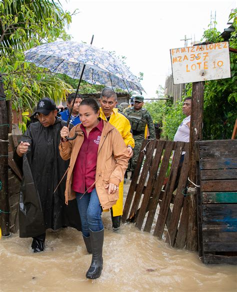 Juanita Alonso Realiza Recorrido Para Verificar Zonas Bajas