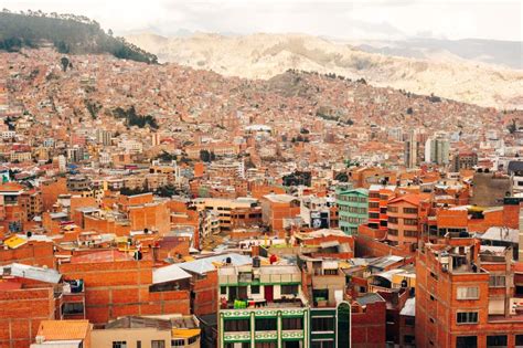 La Paz, Bolivia. November, 2022: Panoramic View of La Paz City, Bolivia ...