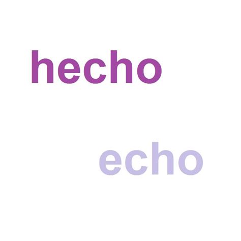 Cu L Es La Diferencia Entre Hecho Y Echo