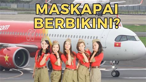 PRAMUGARI PAKAI BIKINI VIETJET AIR A321 NEO TOKYO TO HO CHI MINH