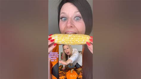 Orthodontist Reacts Shows Up To Thanksgiving Dinner 🫣 Braces Girl Eats Corn On The Cob 👀😩