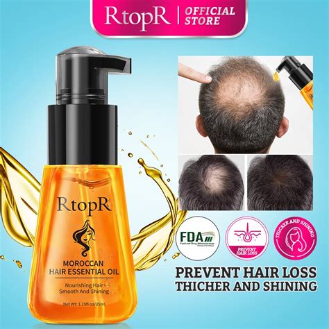 Rtopr Fda Moroccan Prevent Hair Loss Product Hair Growth Essential Serum Easy To Carry Hair Care