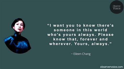 Eileen Chang Quotes - Observer Voice