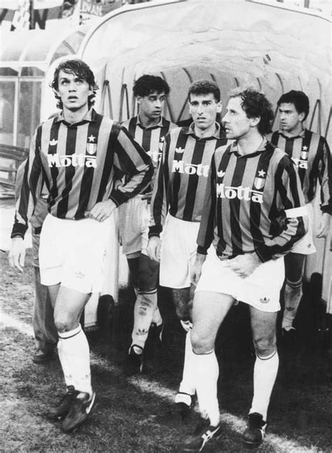 Paolo Maldini Franco Baresi Mauro Tassotti Frank Rijkaard And