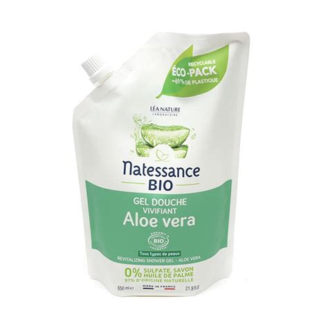 Natessance Gel Douche Bio Aloe Vera Sans Sulfates Et Savon