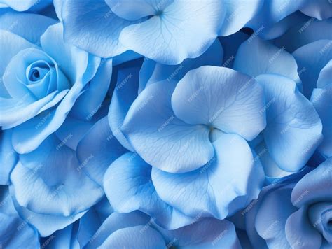 Premium AI Image | Blue rose petals as a background