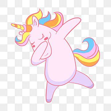 Dancing Pink Unicorn PNG Image