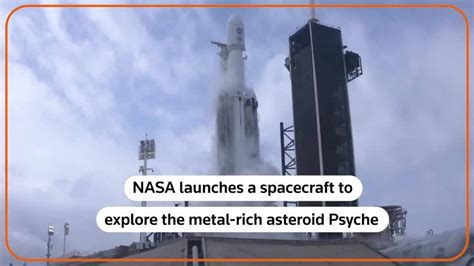 Nasa Launches Spacecraft To Explore Metal Rich Asteroid Reuters Video