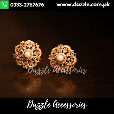 Classic Pearl No Ratan Tops Stud EarringsDazzle Accessories