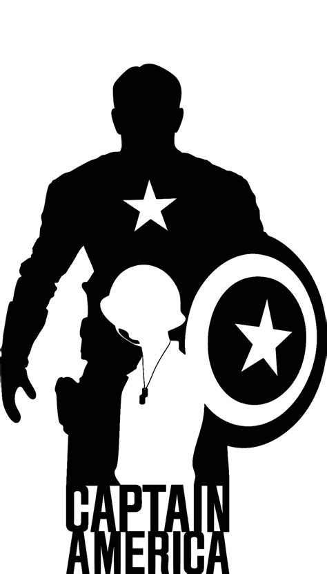 Captain America Svg Avenger Svg Marvel Svg Avengers Silho Inspire