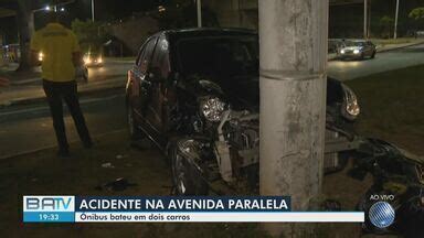 BATV Salvador Acidente deixa três pessoas feridas na avenida