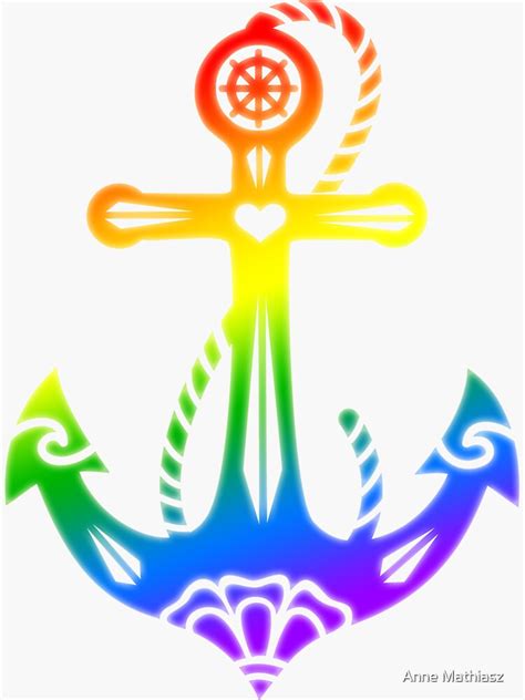 Rainbow Anchor Pride Flag Lgbt Lgbtq Lgbtqia Lgbtqia Community