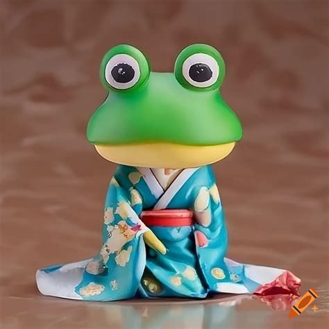 Product Photo Of A Cute Frog Wearing A Kimono On Craiyon