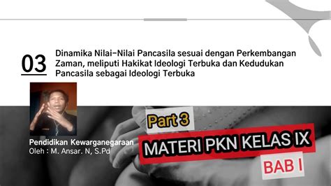 Penerapan Nilai Nilai Pancasila Sesuai Dengan Perkembangan Zaman Youtube