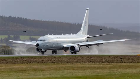 Raf Poseidon Mra1 Arrives At Raf Lossiemouth For The First Time Royal