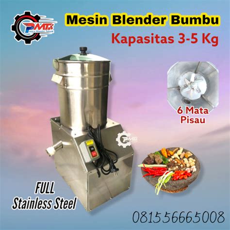 Jual Mesin Blender Bumbu Kap 3 5 Kg Alat Penghalus Giling Cabai