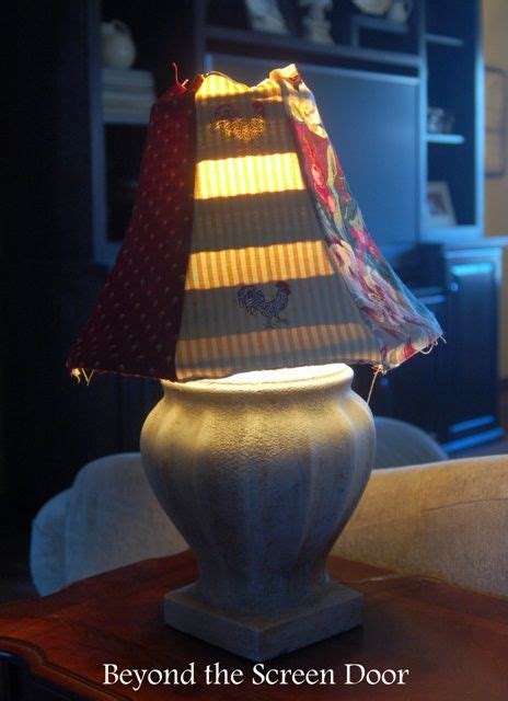 Creating A Lamp Shade Slipcover With Six Different Fabrics Sonya