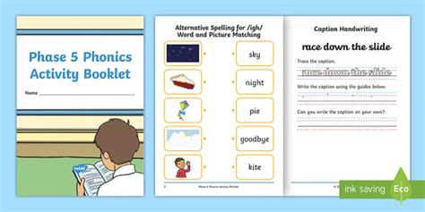 Phase 5 Phonics Letters And Sounds Activity Booklet Twinkl